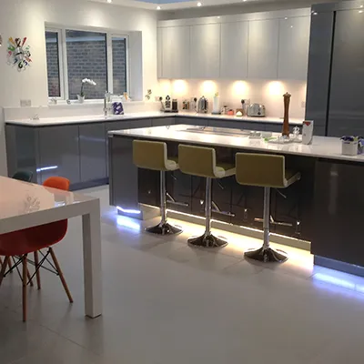 island area with long seats