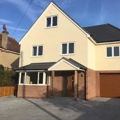 new build with cream top half