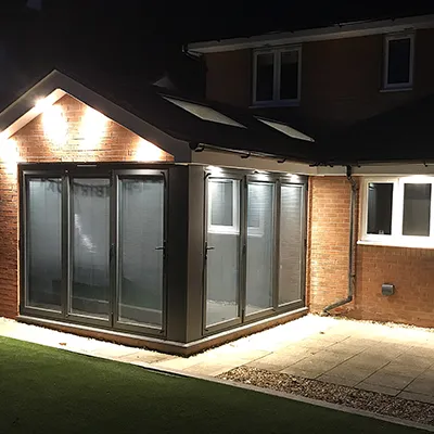 side view with lights