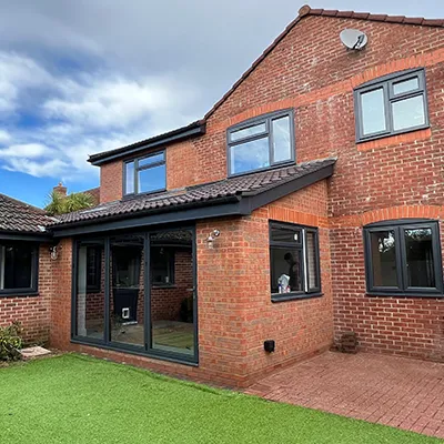 new build with black outers